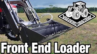 🚜 Discount Tractors  Front End Loader Demo [upl. by Idihsar]