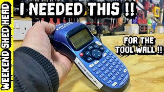 Dymo LetraTag 100H  Label maker  for workshop  Tool wall review [upl. by Erhart]