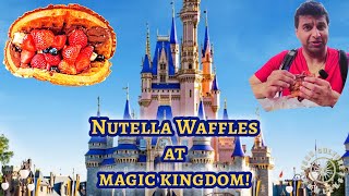 WAFFLE Sandwich at Magic Kingdom  Sleepy Hollow Refreshments Food Tour  Disney World [upl. by Ethan634]