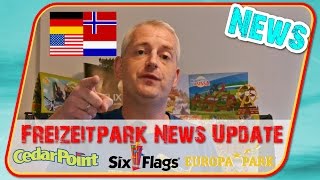 Freizeitpark News Update Dive Coaster Cedar Point  VR Coaster Europa Park  Neuheiten Six Flags [upl. by Itin]