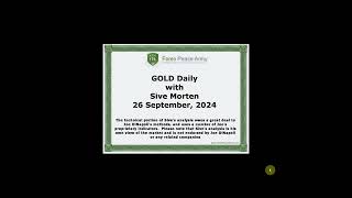 ForexPeaceArmy Sive Morten Daily Gold 092624 [upl. by Layol]