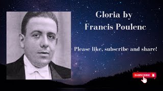 Poulenc Gloria 5 Domine Deus Agnus Dei 7 staves tenor [upl. by Adnarahs]