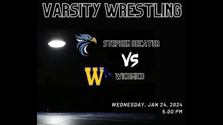 SDHS Varsity Wrestling vs Wicomico High School [upl. by Hgieliak]