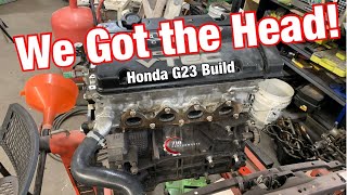 Finally Got the H22a Head for the Honda G23 Vtec Build [upl. by Johppah819]