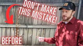 HOW TO Clean Your Fence 30 Seconds Outdoor Cleaner  Pressure Washing [upl. by Ohare]