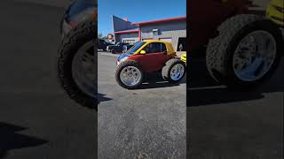 smartcar 26quot Wheels on a smart car Richline Motorsports 26x14 with 42x155026 Nitto trail grappler [upl. by Imelida]