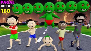 Pagal Bittu Sittu 160  Chirkut Bana Monster Wala Cartoon  Bittu Sittu Aur Chirkut  Cartoon Video [upl. by Hocker]