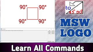 MSW Logo Tutorial MSW LOGO Commands For Class 3 MSW LOGO Commands For Class 4 Logo For Class 5 [upl. by Ecinereb]