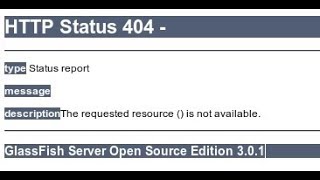 Http Status 404 Not Found in JSP filesnetbeans [upl. by Berga]