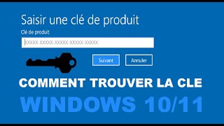 Comment trouver la Clé de Windows 10 ou 11 [upl. by Reuben]