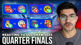 THE BEST UCL QUARTER FINALS DRAW EVER [upl. by Einnov]