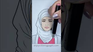 SATISFYING ASMR COLORING VIDEO mindfulcoloring drawing art coloringbooks coloring sketch [upl. by Ahsekal]