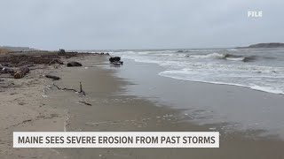 Beach erosion a major concern especially for fragile Maine dunes [upl. by Nehpets325]