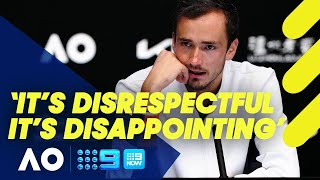 Daniil Medvedev turned off tennis by Australian crowd  Australian Open 2022 [upl. by Atnim]