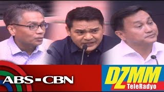 DZMM TeleRadyo Mar Roxas Jiggy Manicad at Francis Tolentino sa mga usapin ukol sa kanila [upl. by Etnecniv978]