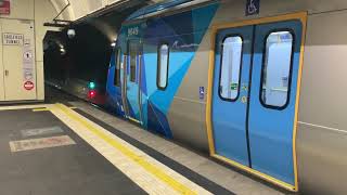 Melbourne PTV Metro Pakenham Line HCMT Horn at Flagstaff Station 02012024 [upl. by Kurys]