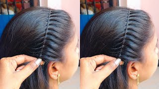 Unique Dazzling Hairstyle for girlsMost Beautiful bridal Hairstyle tutorial hairstyles trending [upl. by Trefler]