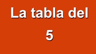 La tabla del 5 [upl. by Rube401]