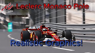 Charles Leclerc Monaco Pole Lap  Assetto Corsa [upl. by Zimmer]