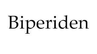 How to Pronounce Biperiden [upl. by Lisbeth148]