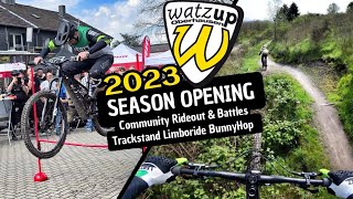 RIDEOUT im Ruhrgebiet 🚵 Er rasiert alle beim BUNNY HOP Battle  WatzUp MTB Event in Oberhausen [upl. by Nyra]