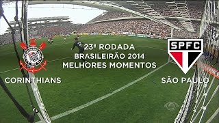 Melhores Momentos  Corinthians 3 x 2 São Paulo  Brasileirão 2014  21092014 [upl. by Runstadler726]