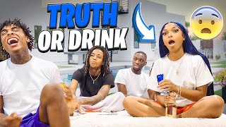 EXTREME TRUTH OR DRINKW TJ  he got exposed 😨🔥 [upl. by Nai]