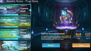 Akashic Ruins  True Story Chapter 3 Queens Peak  Mobile Legends Adventure [upl. by Antin443]