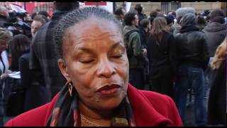 1er tour  La réaction de Christiane Taubira [upl. by Sidnak]