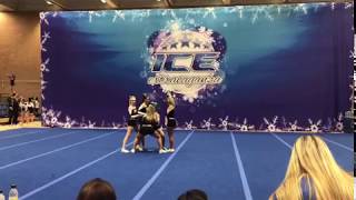 Senior Level 2 Stunt ENVY  1st Place amp Grand Champions ICE Blizzard 2018 [upl. by Filberto]