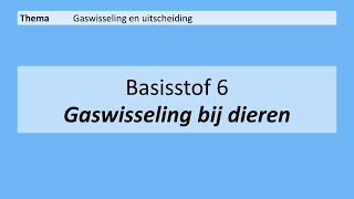 VMBO 4  Gaswisseling en uitscheiding  Basisstof 6 Gaswisseling bij dieren  8e editie [upl. by Imhskal198]