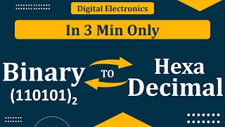 Binary to Hexadecimal conversion  Convert Hexadecimal to binary Digital Electronics Number System [upl. by Asereht]