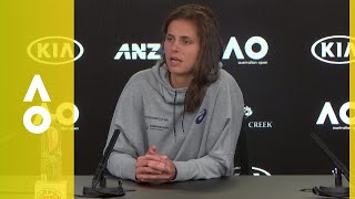 Julia Goerges press conference 1R  Australian Open 2018 [upl. by Iramaj516]