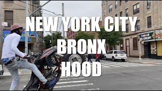 Walking Tour New York Bronx Hood A City With Tons of Action Energy and Diverse Culture Everywhere [upl. by Machos]