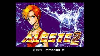 Aleste 2 Compile 1989 on MSX2 intro movie and theme song [upl. by Akirret]