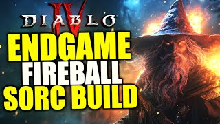 Diablo 4 BEST Fire Sorcerer Build For Season 5  Fireball Sorcerer Build [upl. by Nanaek]