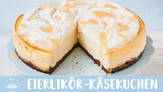 EierlikörKäsekuchen mit Sahne  Käsekuchen mit Eierlikör 😍 🙌  Einfach Backen [upl. by Shama650]