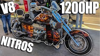 1200HP TWINSUPERCHARGED V8 NITROUS MOTORCYCLE [upl. by Ettenwahs]