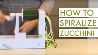 How to Spiralize Zucchini [upl. by Hanna]