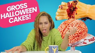 TOP 3 Halloween CAKES To Gross Your Friends Out  How to Cake It [upl. by Peterus]