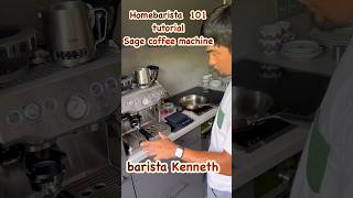 How to make good espresso Homebarista Sage coffee machine [upl. by Fanning725]