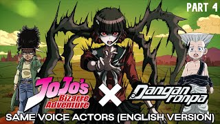 JoJos Bizarre Adventure and Danganronpas Shared Voice Actors  Part 4 English Version [upl. by Silverstein]