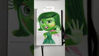 ASMR Drawing Disgust from Inside out sketchbook [upl. by Lozar]