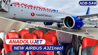 TRIP REPORT  AnadoluJet NEW Airbus A321neo ExVietJet Cabin Economy Class  Izmir  Istanbul [upl. by Hagep]