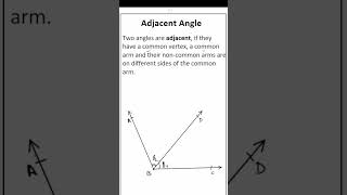 Adjacent Angle  LINES AND ANGLES  CLASS 9  9th  exam basicmath education mathematics [upl. by Hnib]