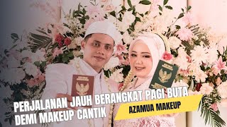 Perjalanan jauh naik motor demi makeup cantik azamua makeup [upl. by Faxen]