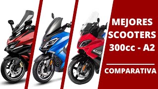 Mejores scooters 300cc A2 ✅ Prueba Comparativa relación calidad precio [upl. by Anse]