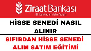 Hisse Senedi Nasıl Alınır  Sıfırdan Hisse Senedi Alım Satım Eğitimi [upl. by Lebisor550]