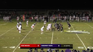 Highlights West Branch vs SigourneyKeota 10252024 [upl. by Noiram]