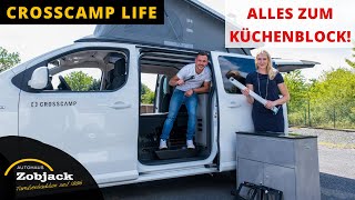 CamperVan CROSSCAMP Life Aus und Einbau der Küche  2020  Autohaus Zobjack [upl. by Mcgean]